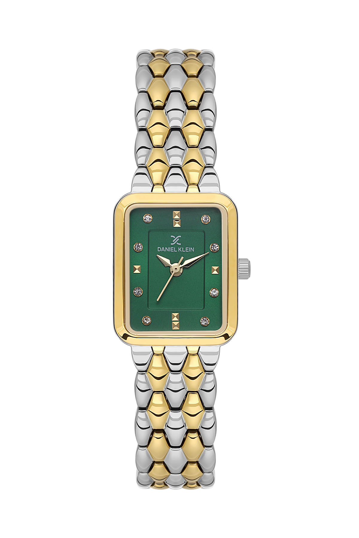 Daniel Klein D.Green IP Silver/ Gold Wrist Watch for Women DK.1.14158-4