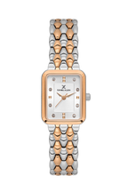 Daniel Klein Silver IP Plated Pink/Rosegold Wrist Watch for Women DK.1.14158-6