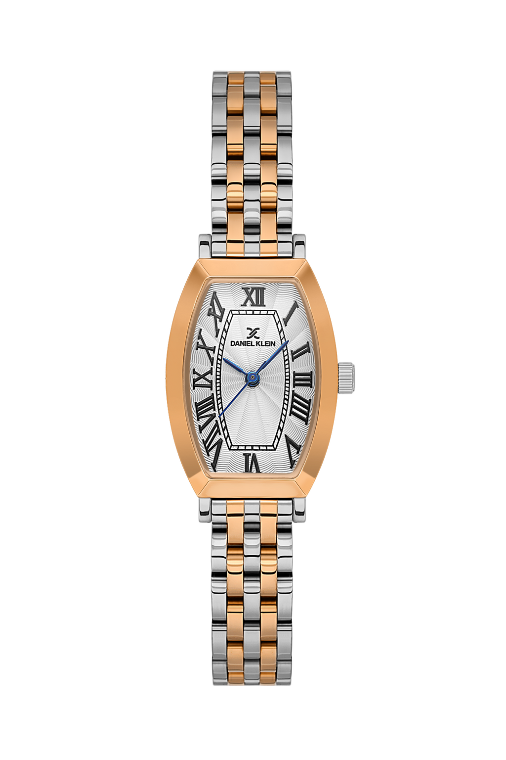 Daniel Klein Silver Pink Rosegold Wrist Watch for Women DK.1.14165-6