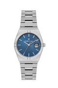 Daniel Klein Blue IP Silver Date Wrist Watch forWomen DK.1.14170-2