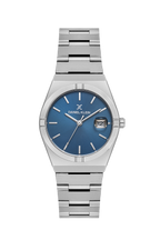 Daniel Klein Blue IP Silver Date Wrist Watch forWomen DK.1.14170-2