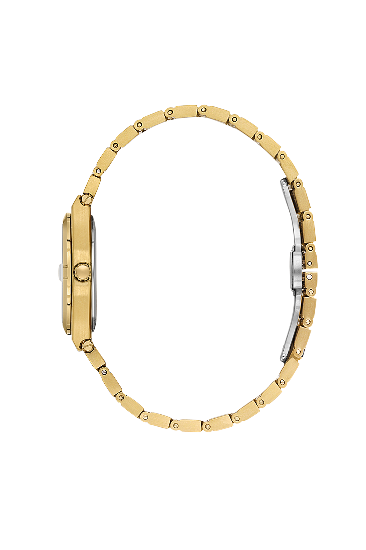 Daniel Klein Silver IP Gold Date Wrist Watch for Women DK.1.14170-3
