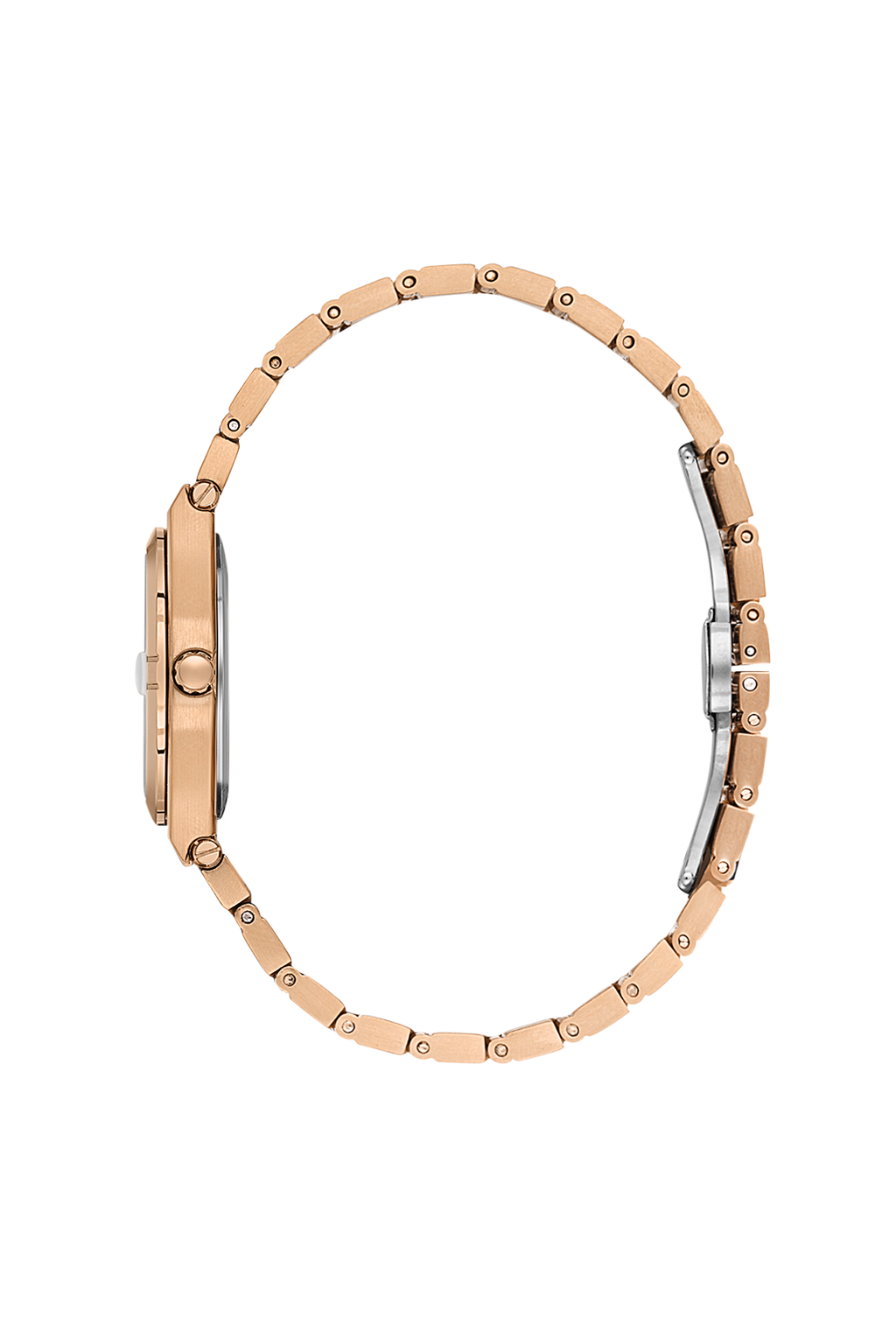 Daniel Klein Silver Pink Rosegold Date Wrist Watch for Women DK.1.14170-6