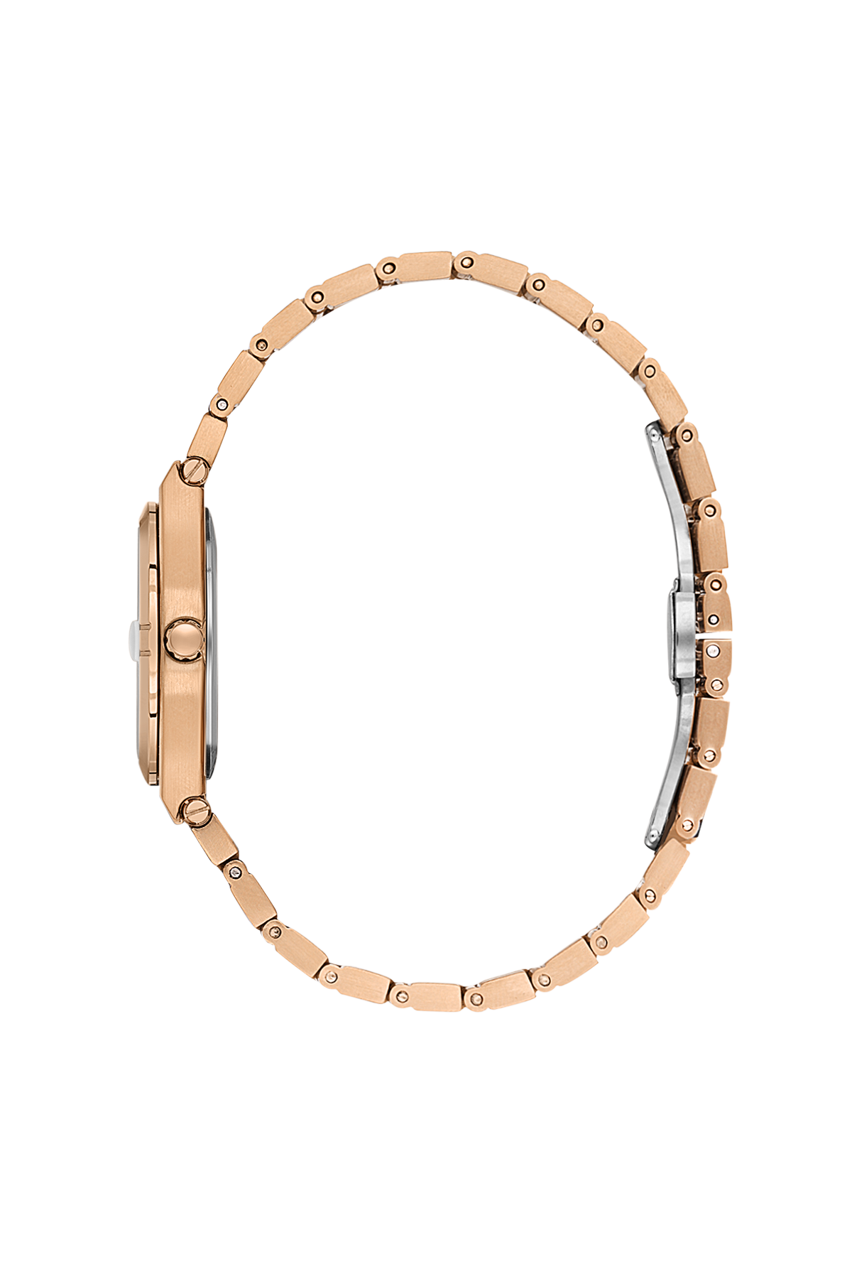 Daniel Klein Silver Pink Rosegold Date Wrist Watch for Women DK.1.14170-6