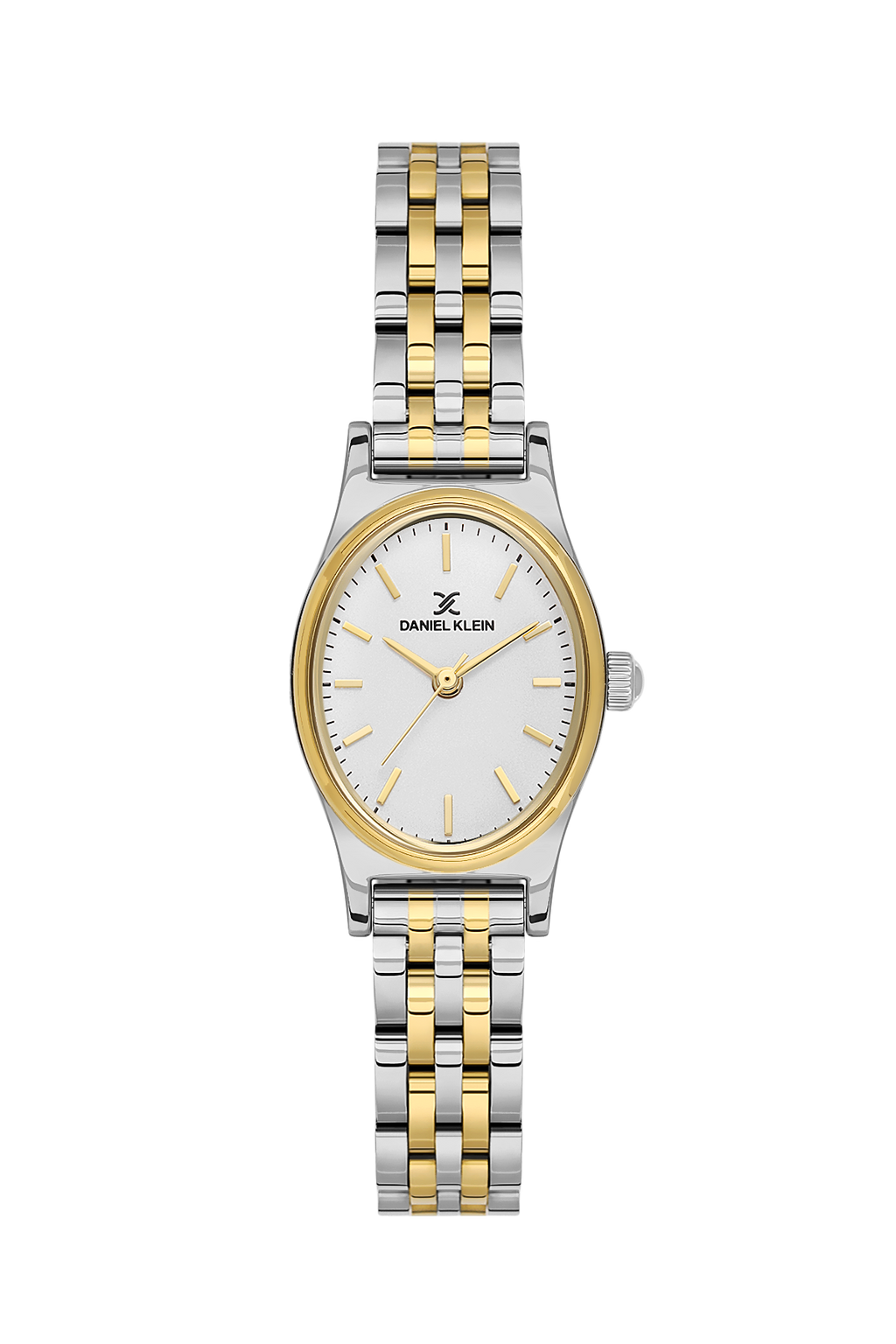 Daniel Klein Silver IP Silver/Gold Wrist Watch for Women DK.1.14174-3