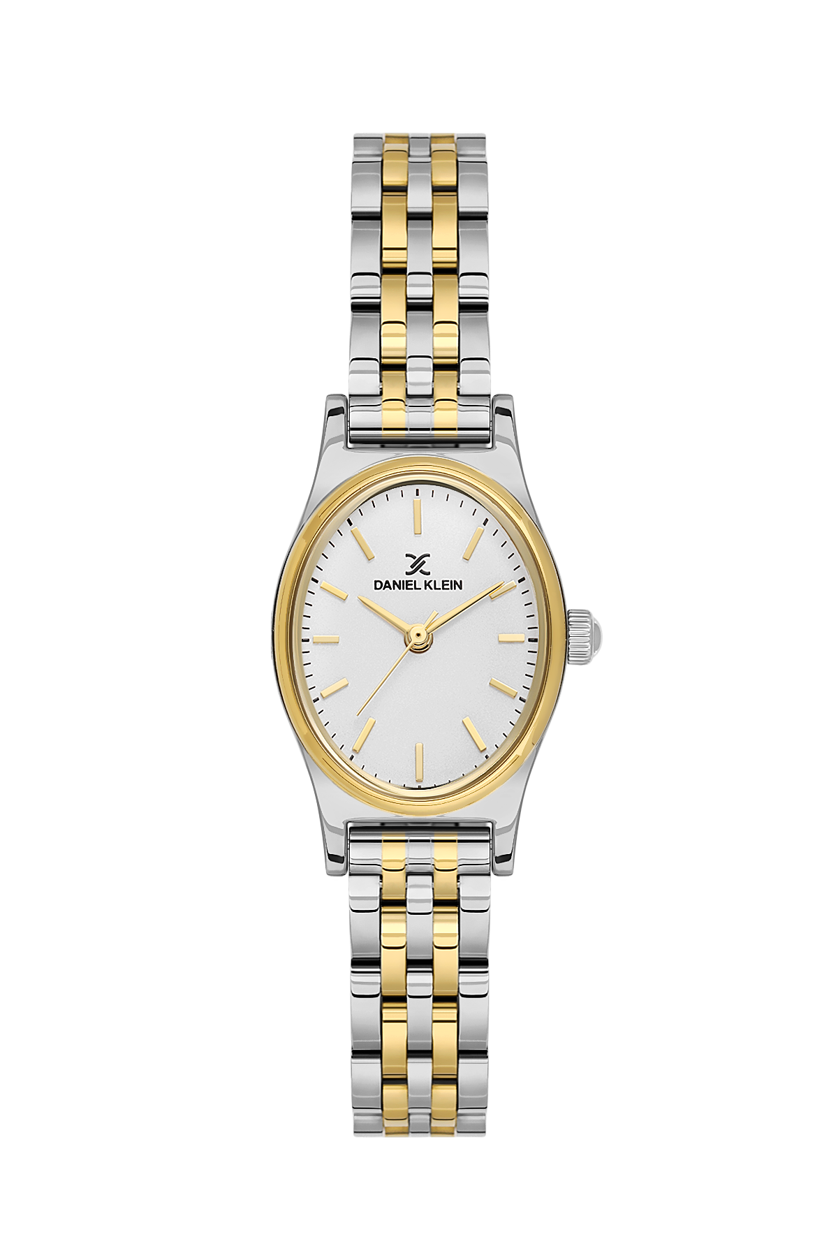 Daniel Klein Silver IP Silver/Gold Wrist Watch for Women DK.1.14174-3