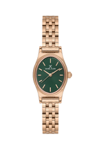 Daniel Klein Dark Green Pink Rosegold Wrist Watch for Women DK.1.14174-4