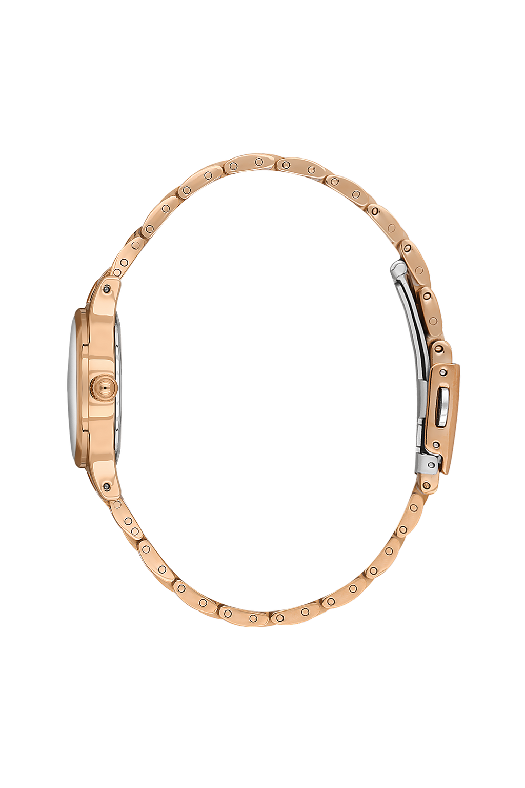 Daniel Klein Dark Green Pink Rosegold Wrist Watch for Women DK.1.14174-4
