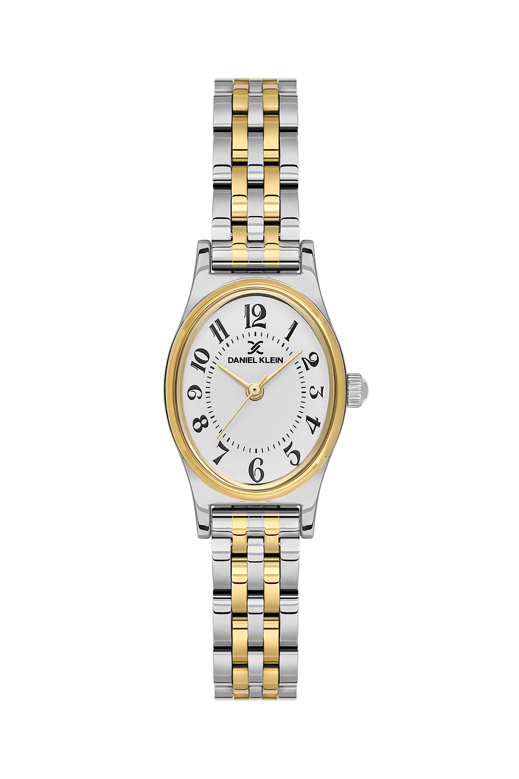 Daniel Klein Silver IP Silver/Gold Wrist Watch for Women DK.1.14174-7