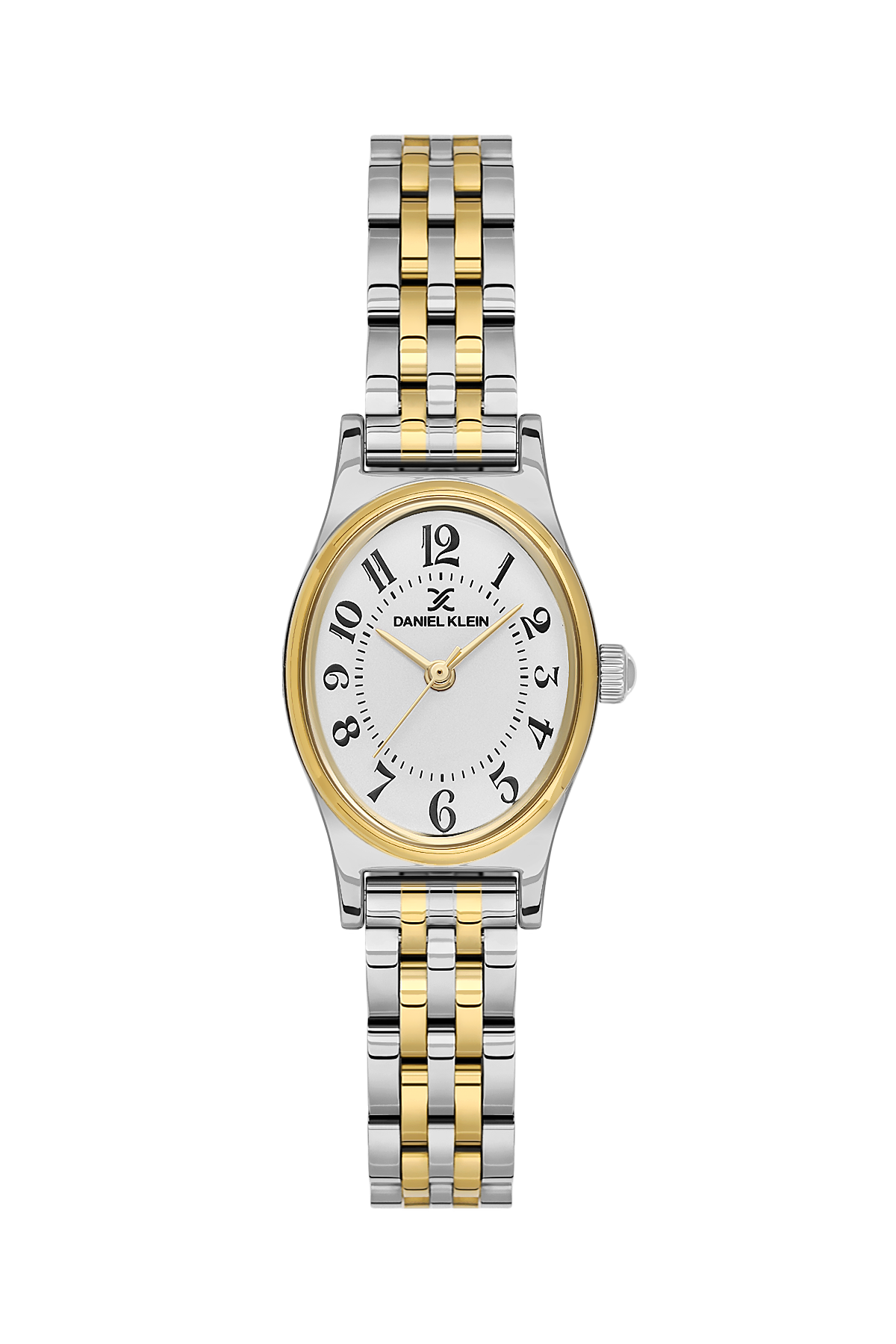 Daniel Klein Silver IP Silver/Gold Wrist Watch for Women DK.1.14174-7