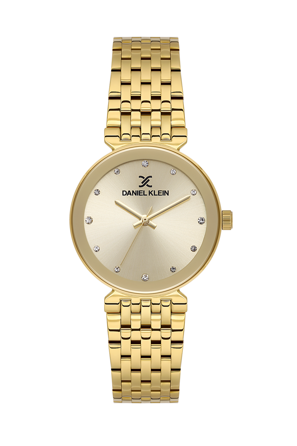 Daniel Klein Light Champagne IP Gold Wrist Watch for Women DK.1.14175-2