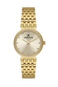 Daniel Klein Light Champagne IP Gold Wrist Watch for Women DK.1.14175-2