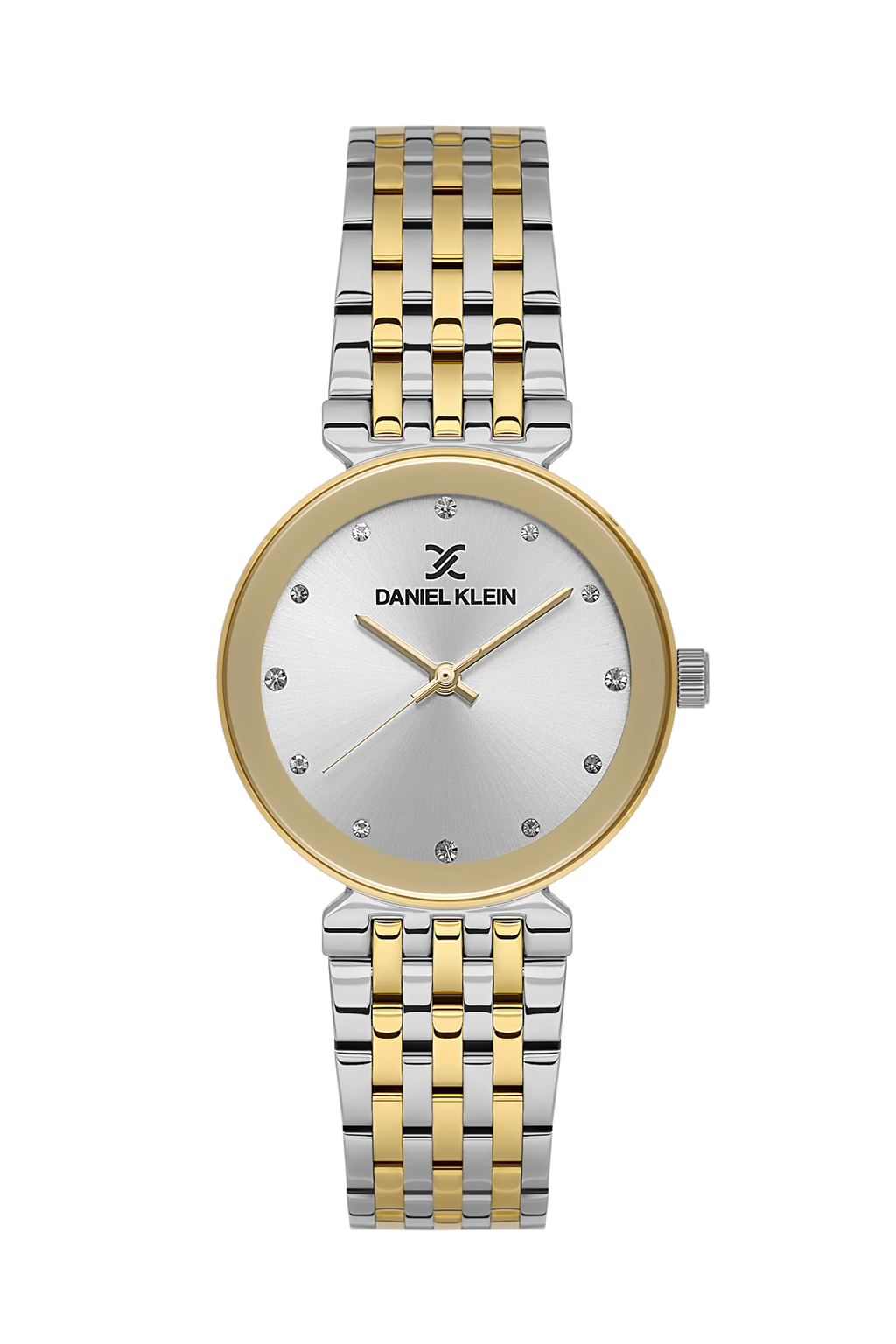 Daniel Klein Silver IP Silver/Gold Wrist Watch for Women DK.1.14175-5