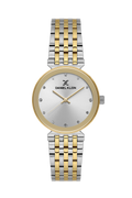 Daniel Klein Silver IP Silver/Gold Wrist Watch for Women DK.1.14175-5