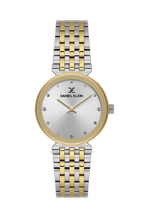 Daniel Klein Silver IP Silver/Gold Wrist Watch for Women DK.1.14175-5