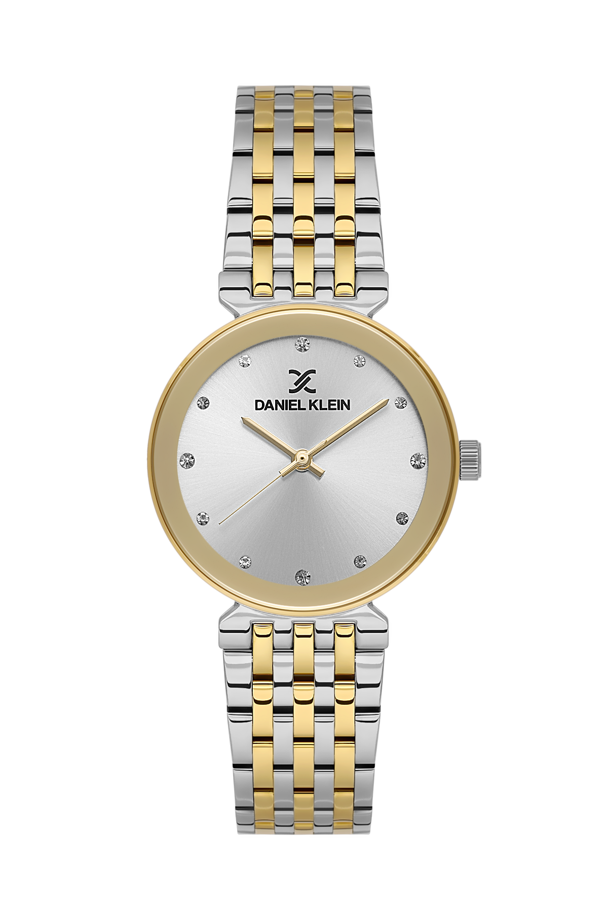 Daniel Klein Silver IP Silver/Gold Wrist Watch for Women DK.1.14175-5