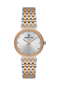 Daniel Klein Silver Pink Rosegold Wrist Watch for Women DK.1.14175-6