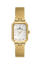Daniel Klein Mother of Pearl IP Gold Wrist Watch for Women DK.1.14178-2