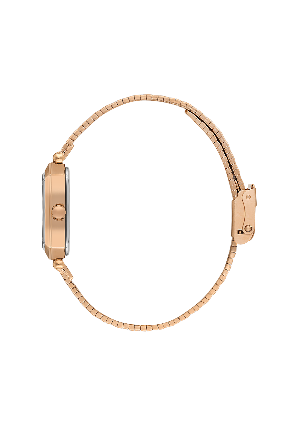 Daniel Klein Dark Green Pink Rosegold Wrist Watch for Women DK.1.14178-6