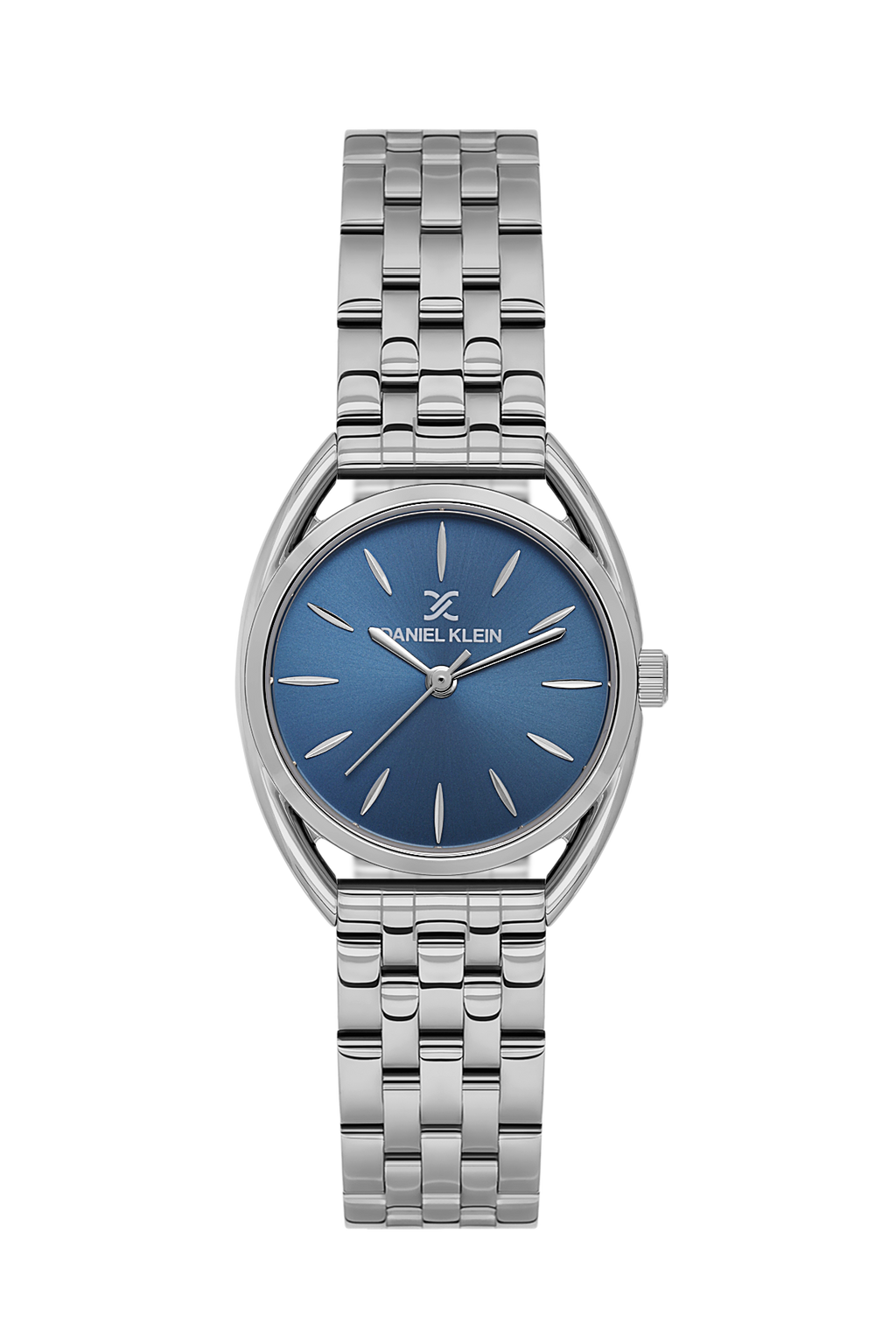 Daniel Klein Blue IP Silver Wrist Watch for Women DK.1.14180-2