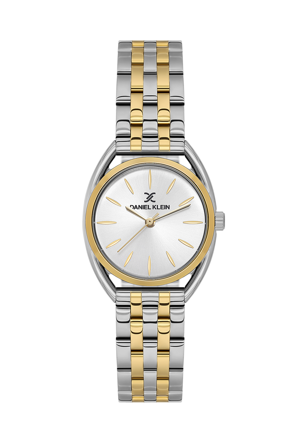 Daniel Klein Silver IP Silver/Gold Wrist Watch for Women DK.1.14180-4
