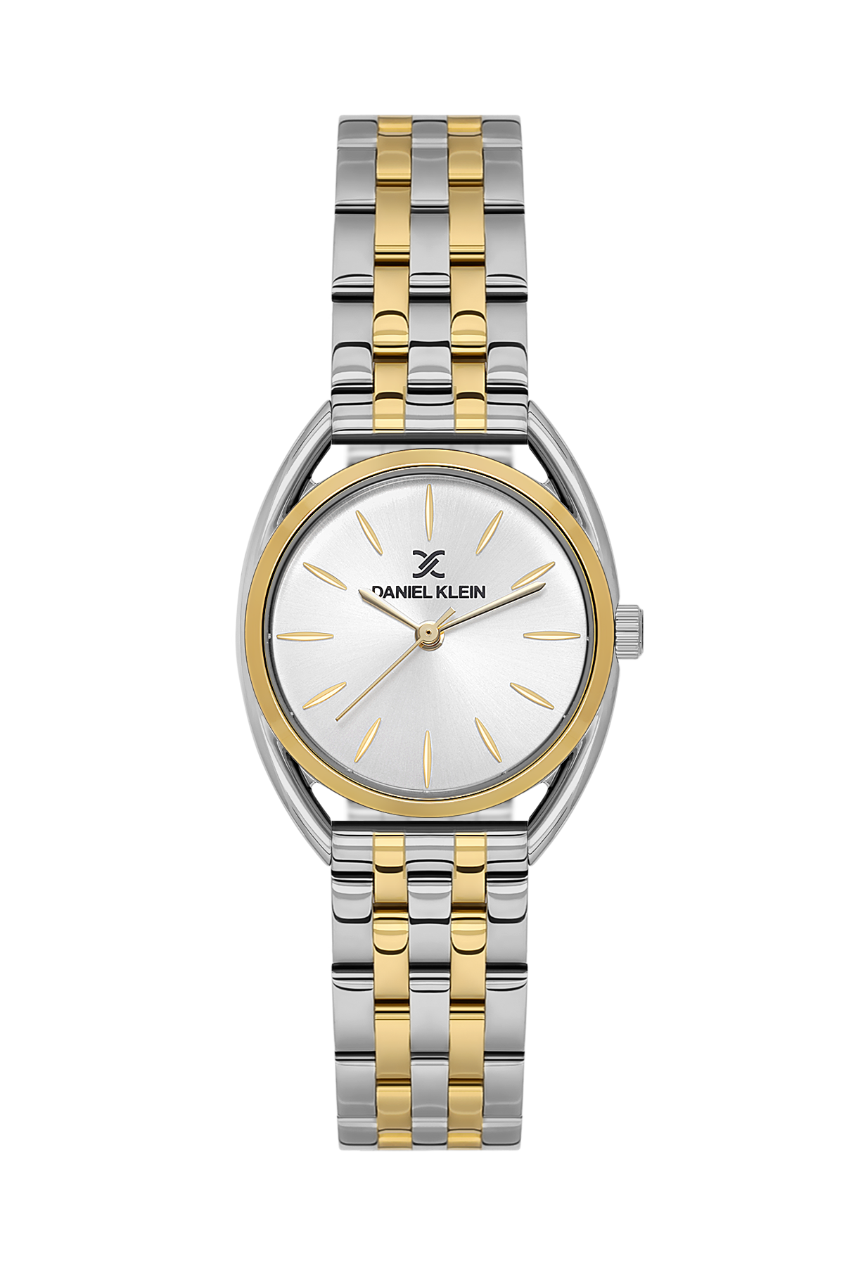 Daniel Klein Silver IP Silver/Gold Wrist Watch for Women DK.1.14180-4