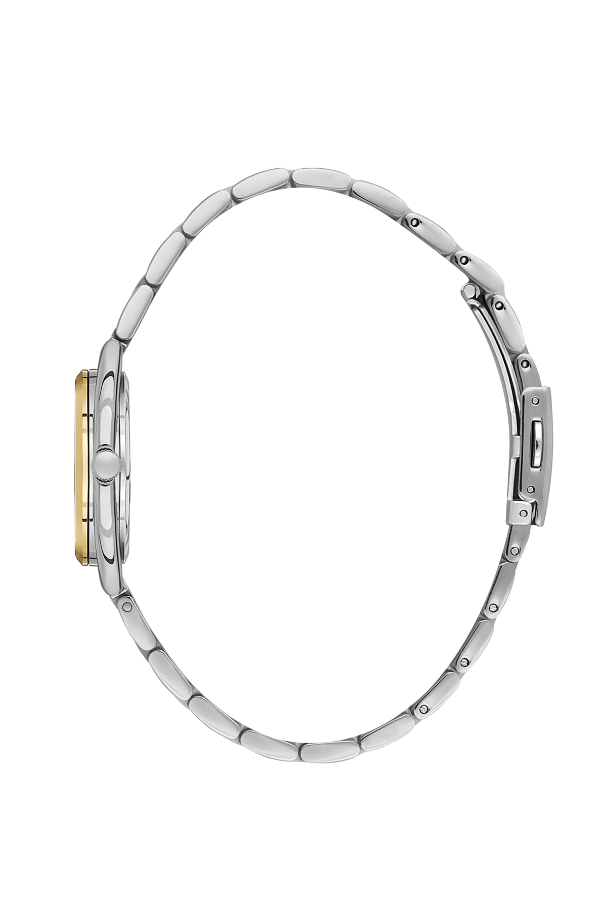 Daniel Klein Silver IP Silver/Gold Wrist Watch for Women DK.1.14180-4