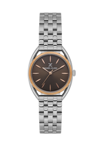 Daniel Klein Dark Brown Pink Rosegold Wrist Watch for Women DK.1.14180-7