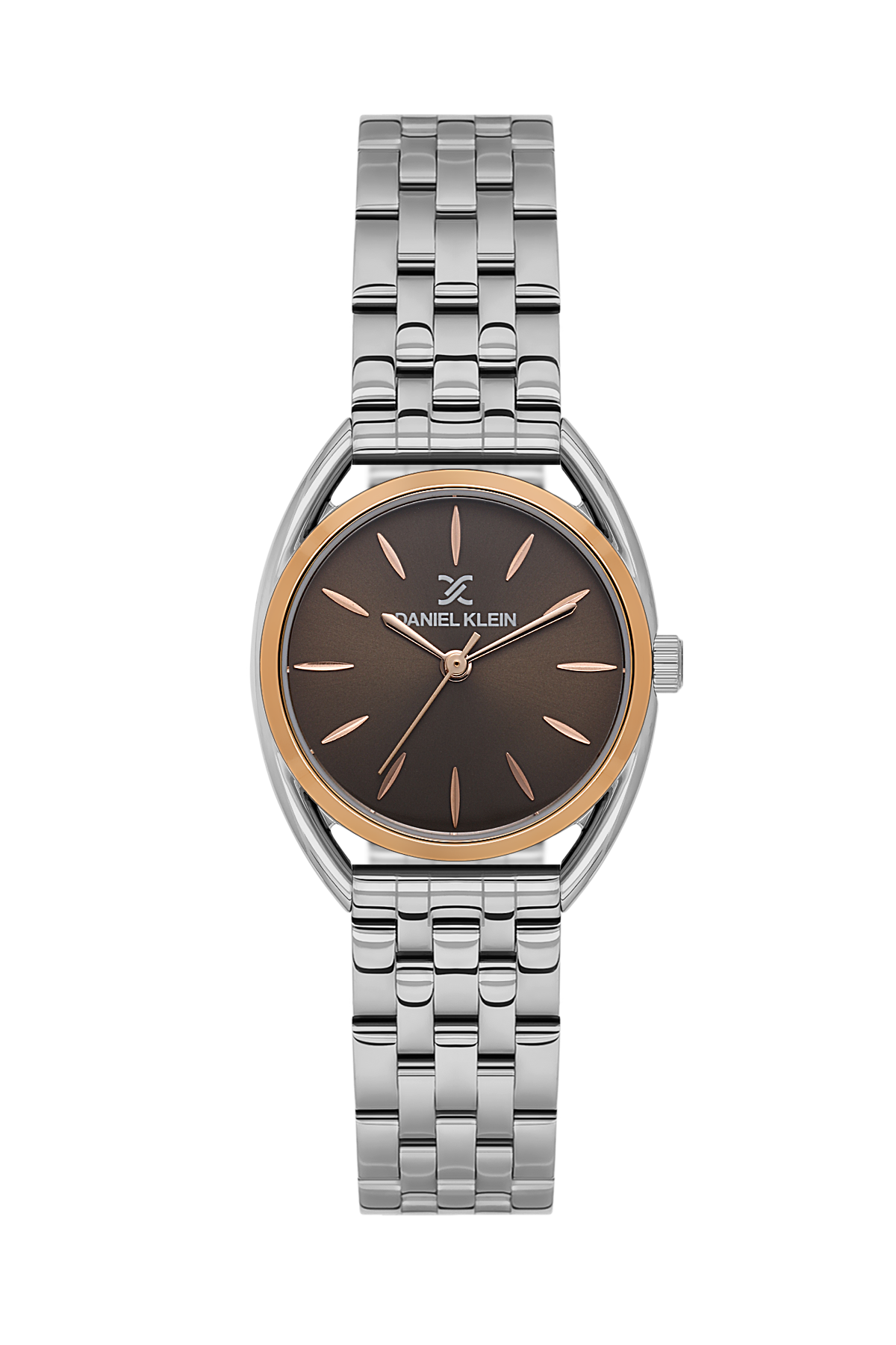 Daniel Klein Dark Brown Pink Rosegold Wrist Watch for Women DK.1.14180-7
