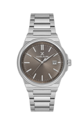 Daniel Klein Warm Gray IP Silver Date Wrist Watch for Men DK.1.14194-4