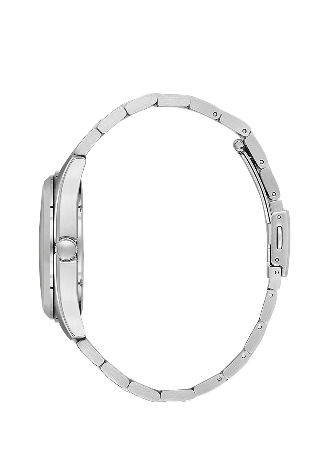 Daniel Klein Silver IP Silver Day Date Wrist Watch for Men DK.1.14197-1