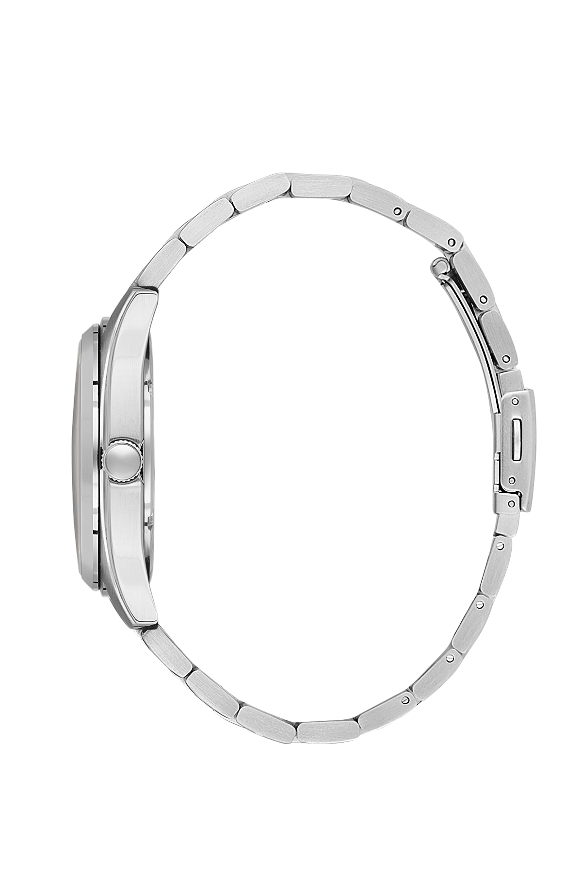 Daniel Klein Silver IP Silver Day Date Wrist Watch for Men DK.1.14197-1