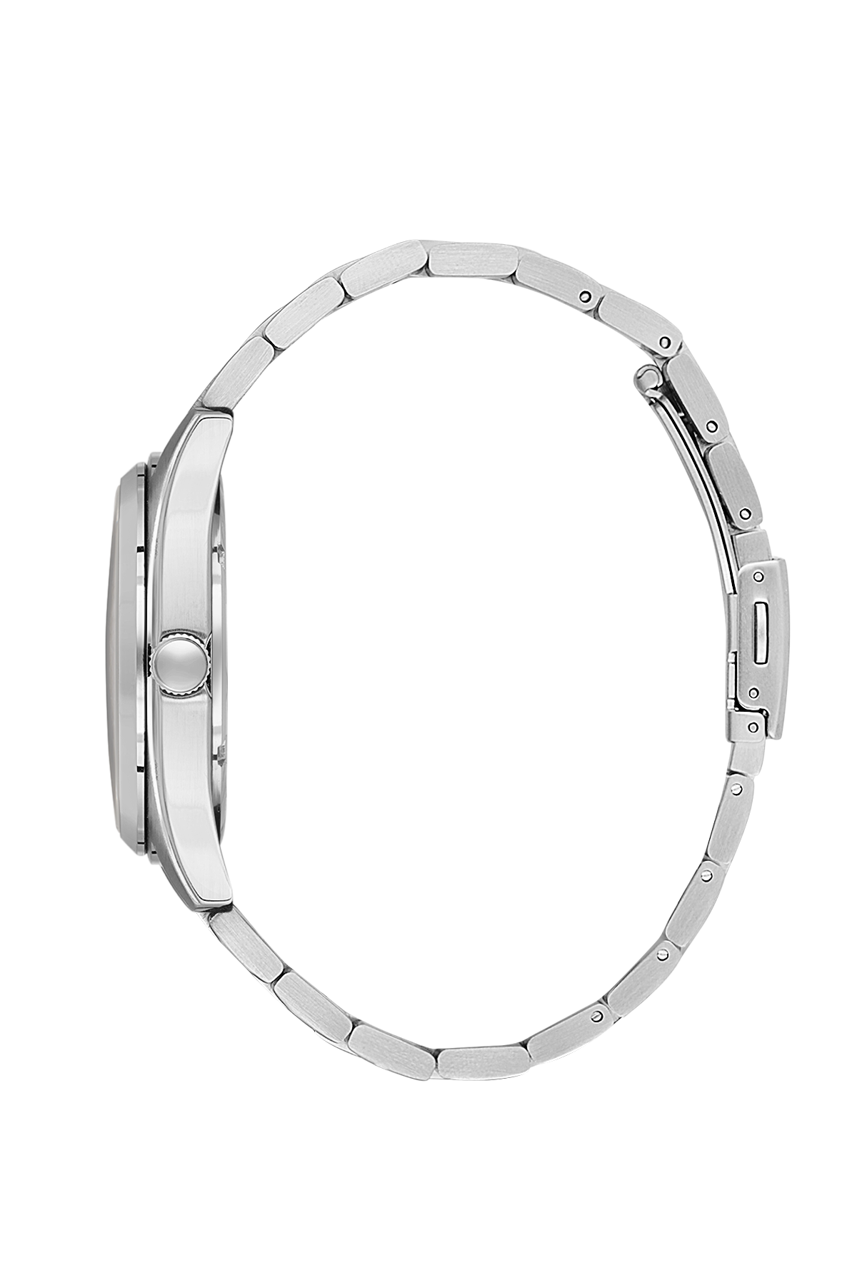 Daniel Klein Gun IP Silver Day Date Wrist Watch for Men DK.1.14197-2