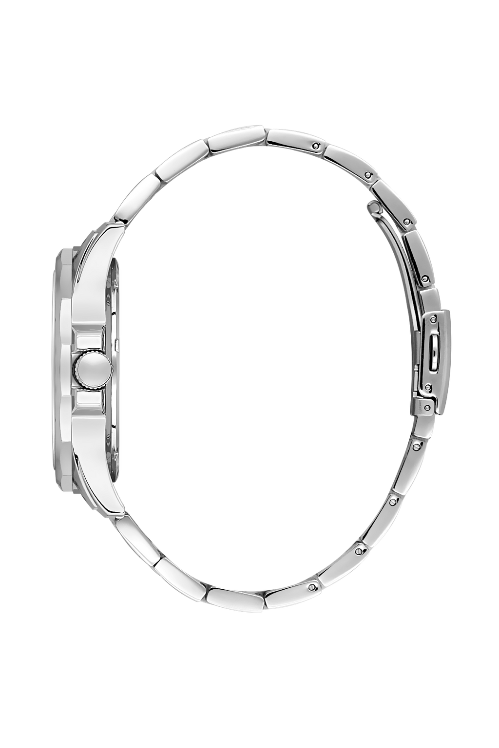 Daniel Klein Black IP Silver Date Wrist Watch for Men DK.1.14199-2