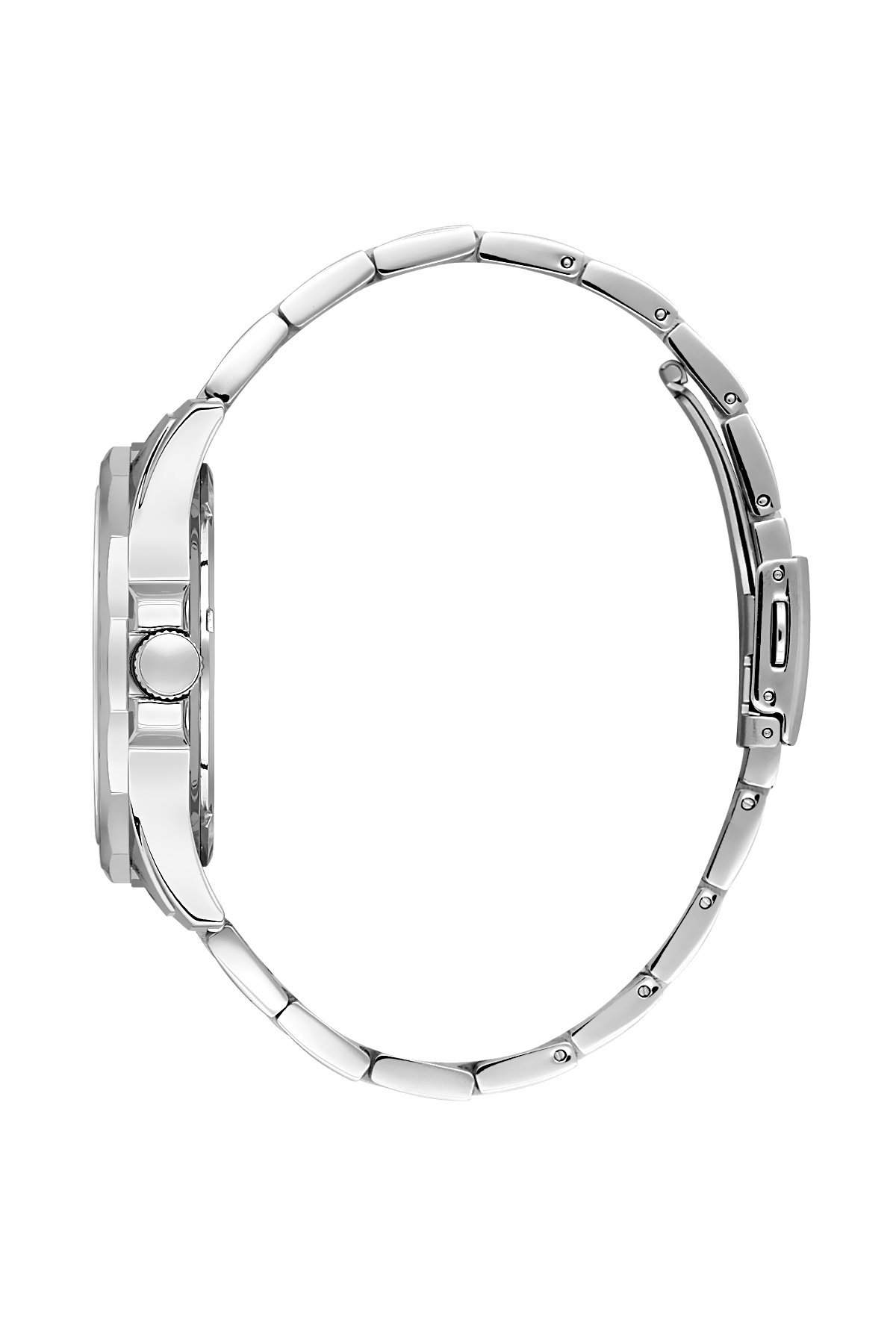Daniel Klein Black IP Silver Date Wrist Watch for Men DK.1.14199-2