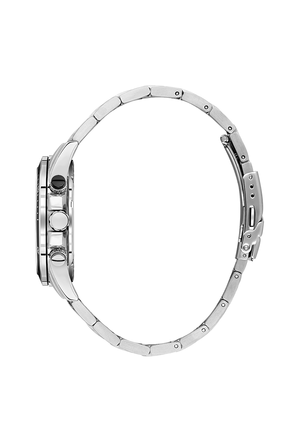 Daniel Klein Silver IP Silver Dual Time Wrist Watch for Men DK.1.14247-1