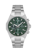 Daniel Klein Dark Green IP Silver Multifunction Wrist Watch for Men DK.1.14257-3