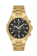 Daniel Klein Black IP Gold Multifunction Wrist Watch for Men DK.1.14257-5