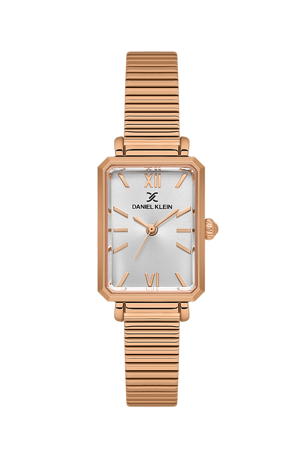 Daniel Klein Silver Pink Rosegold Wrist Watch for Women DK.1.14264-5