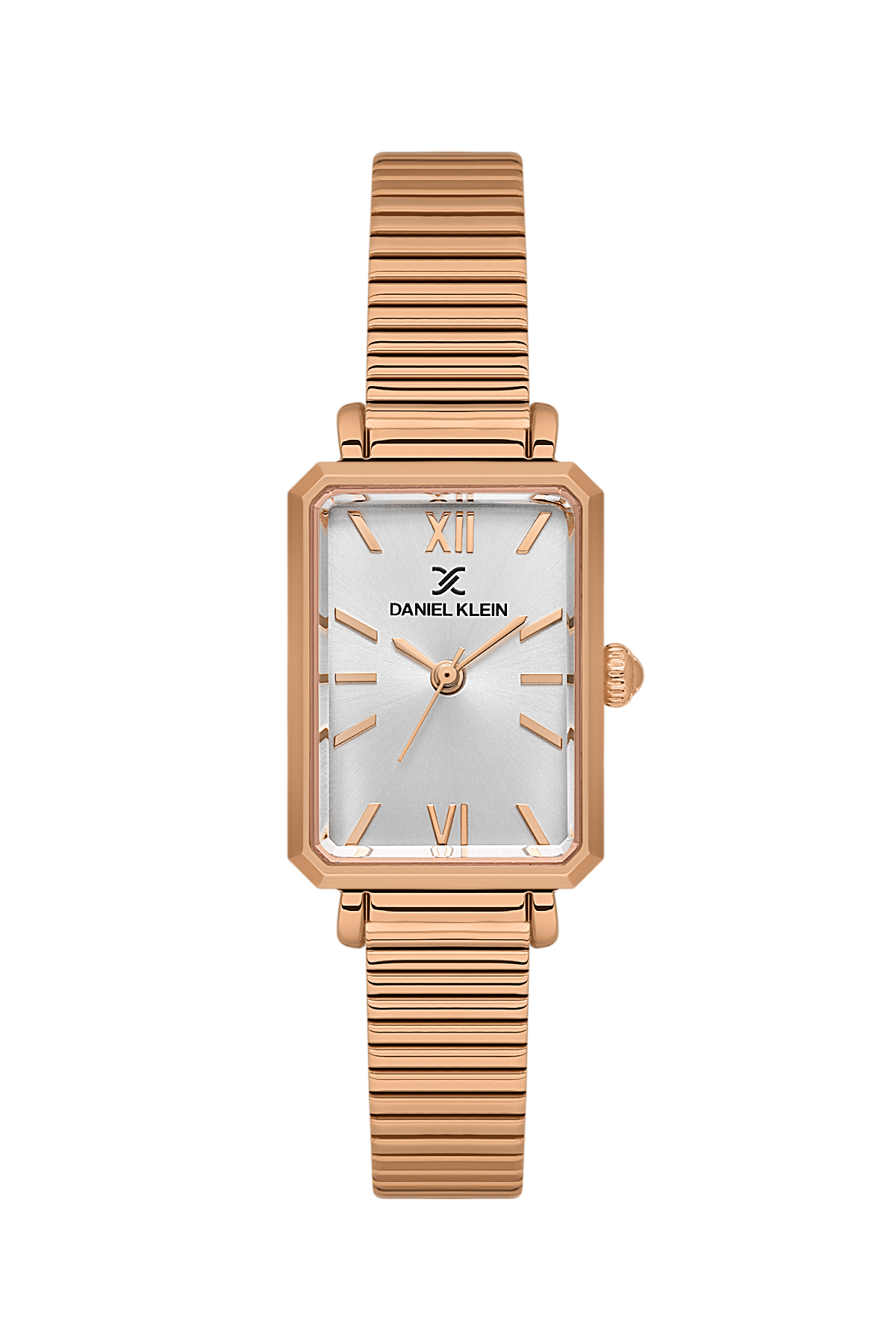 Daniel Klein Silver Pink Rosegold Wrist Watch for Women DK.1.14264-5