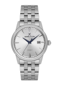 Daniel Klein Silver IP Silver Date Wrist Watch for Men DK.1.14286-1