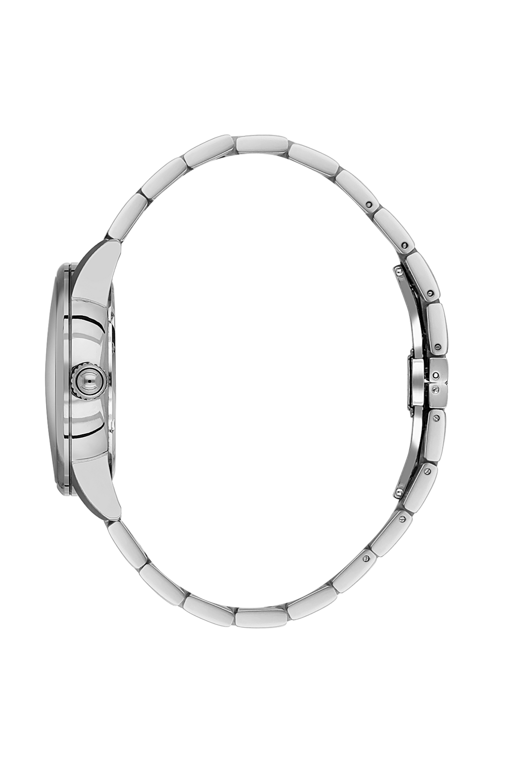 Daniel Klein Silver IP Silver Date Wrist Watch for Men DK.1.14286-1