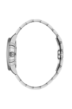 Daniel Klein Silver IP Silver Date Wrist Watch for Men DK.1.14286-1