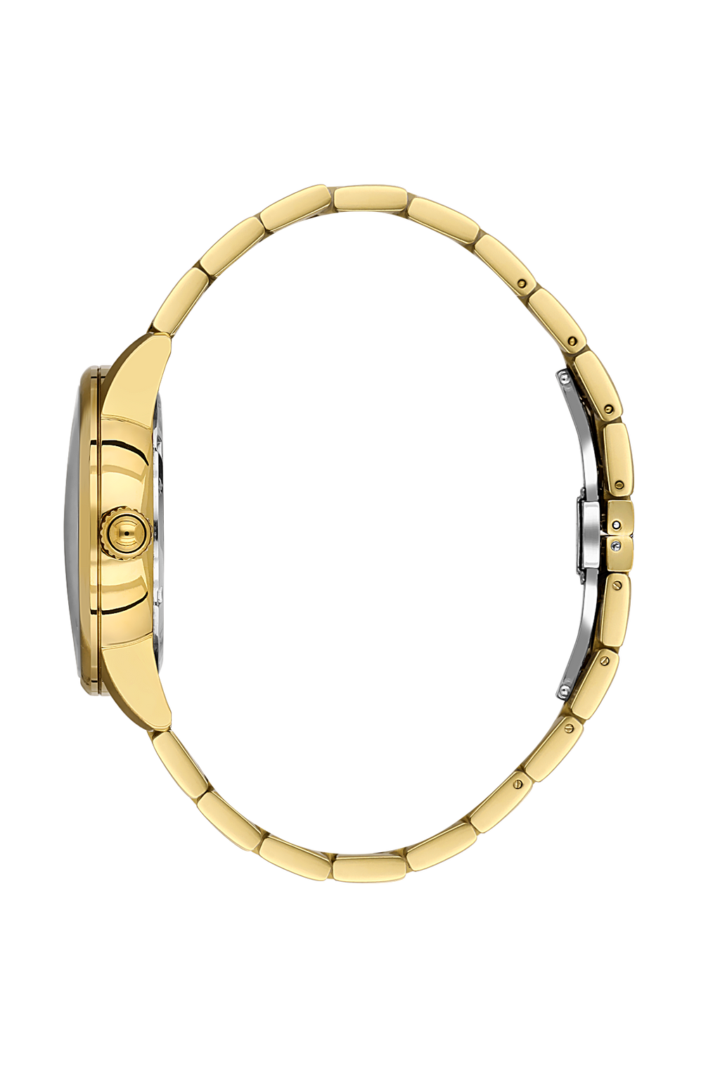 Daniel Klein Silver IP Gold Date Wrist Watch for Men DK.1.14286-5