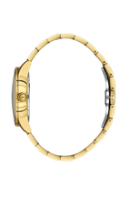 Daniel Klein Silver IP Gold Date Wrist Watch for Men DK.1.14286-5