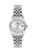 Daniel Klein Silver IP Silver Date Wrist Watch for Women DK.6.14183-1