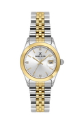 Daniel Klein Silver IP Silver/Gold Date Wrist Watch for Women DK.6.14183-3