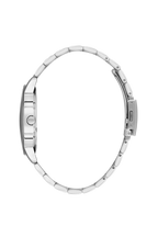 Daniel Klein Silver IP Silver Day Date Watch for Men DK.6.14203-1