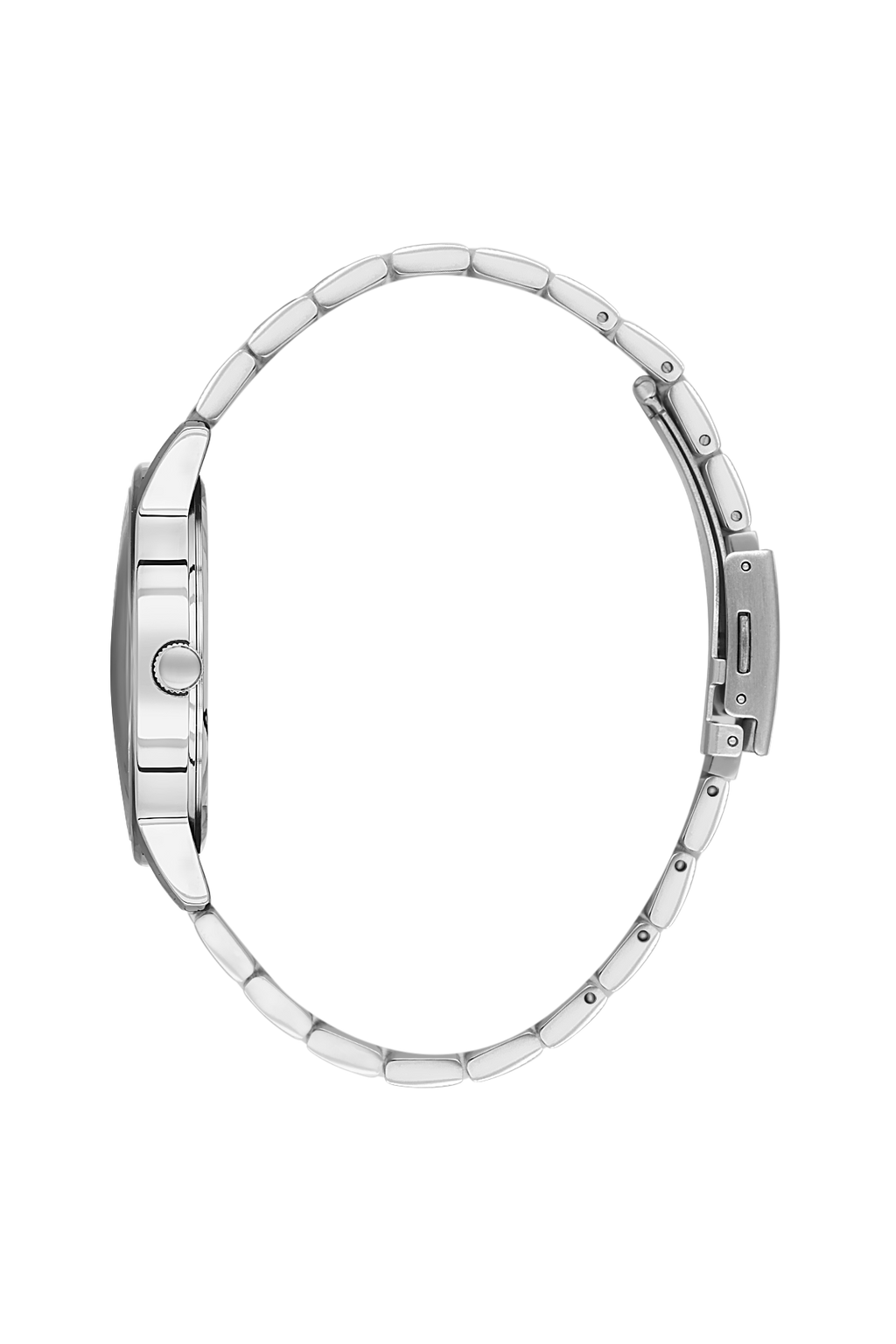 Daniel Klein Gun Black IP Silver Day Date Watch for Men DK.6.14203-2