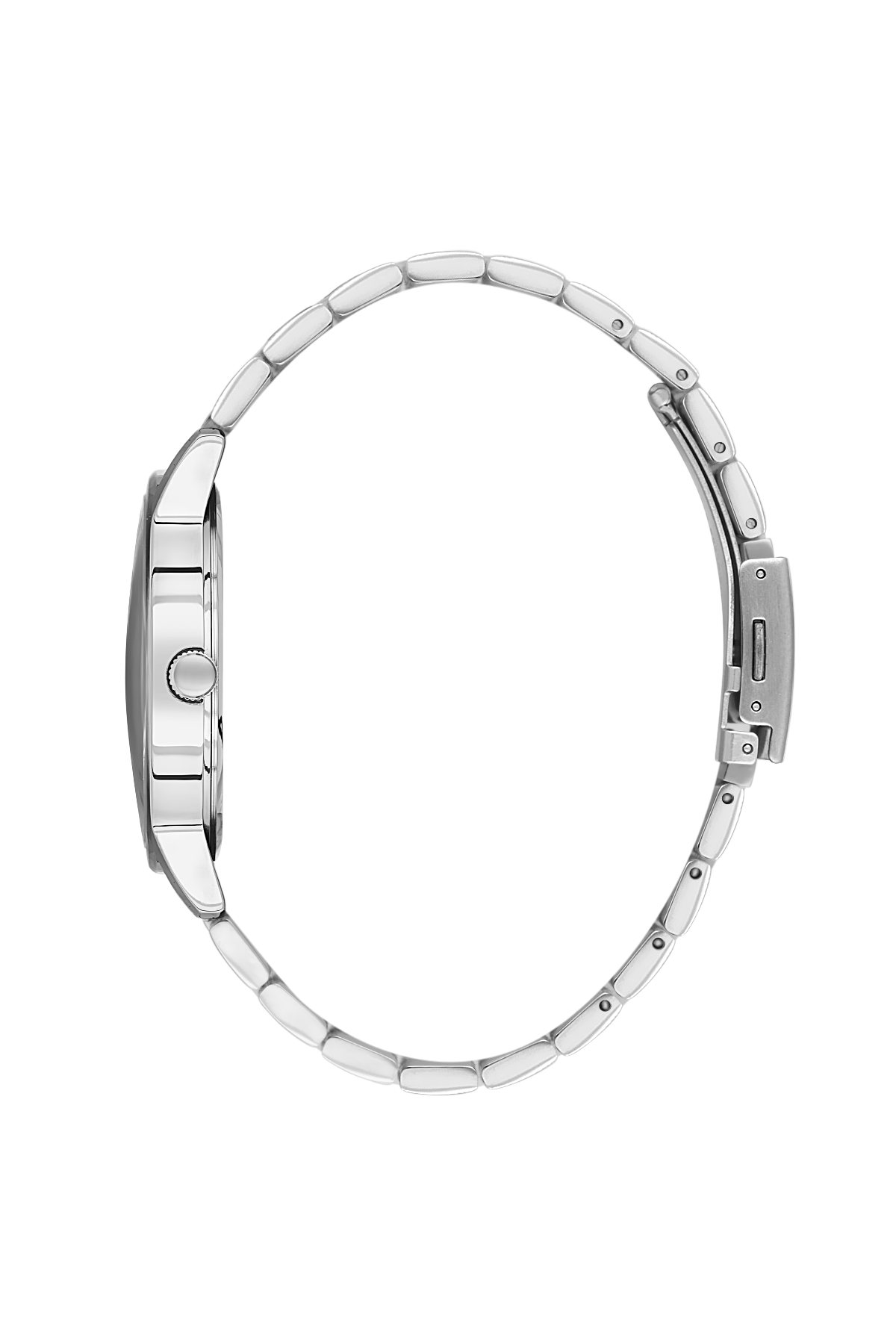 Daniel Klein Dark Blue IP Silver Day Date Watch for Men DK.6.14203-3